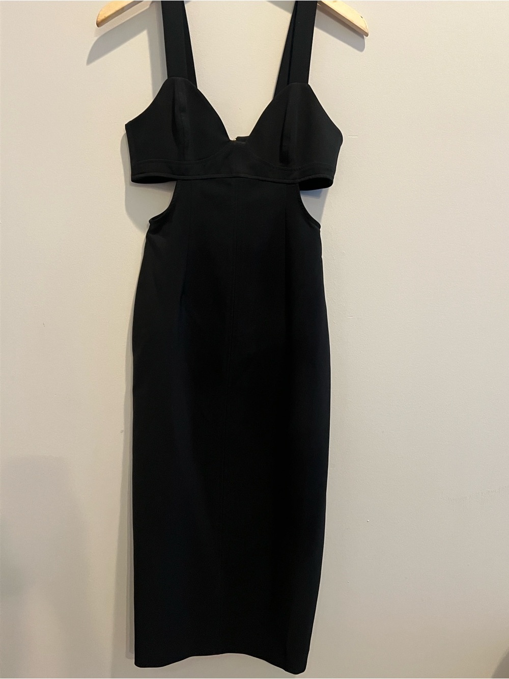 Gianni Bini Black Cutout Midi Dress